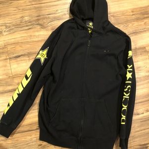 Rockstar men’s zip up hoodie size 2xl fits like XL